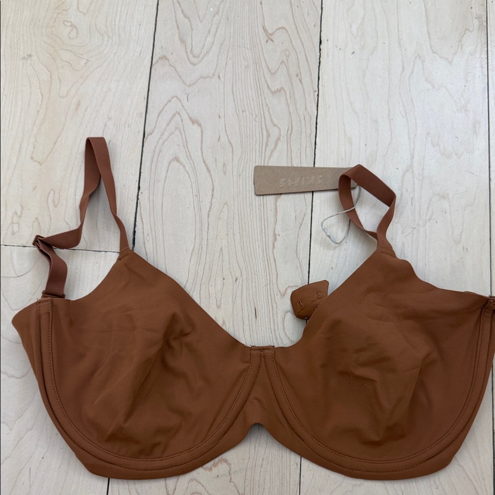SKIMS Warm Brown Underwire Bra 34G 34DDD NWT